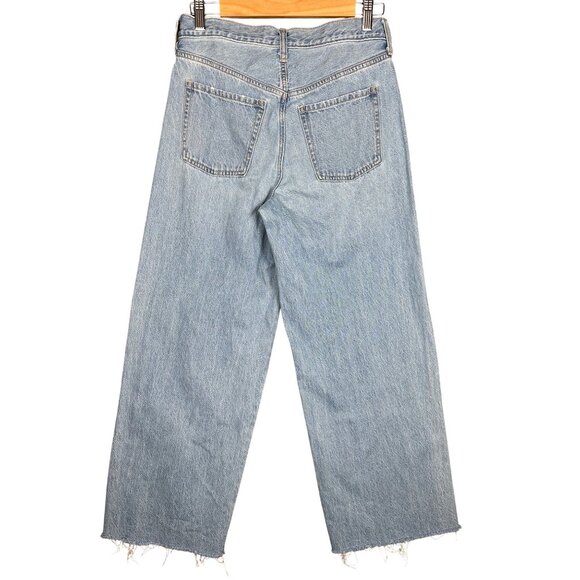 Old Navy Womens Jeans High Rise Baggy Wide Leg Size 4 Drapey Denim Boho Festival - Picture 6 of 10